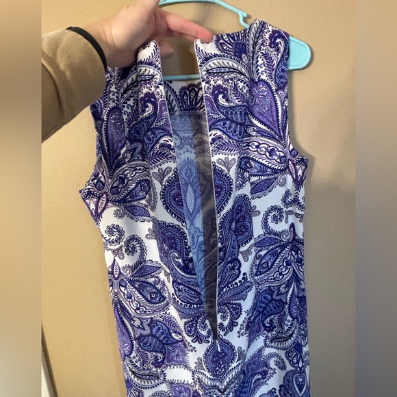 Alyx Purple white Paisley women’s dress 8 - Picture 8 of 9